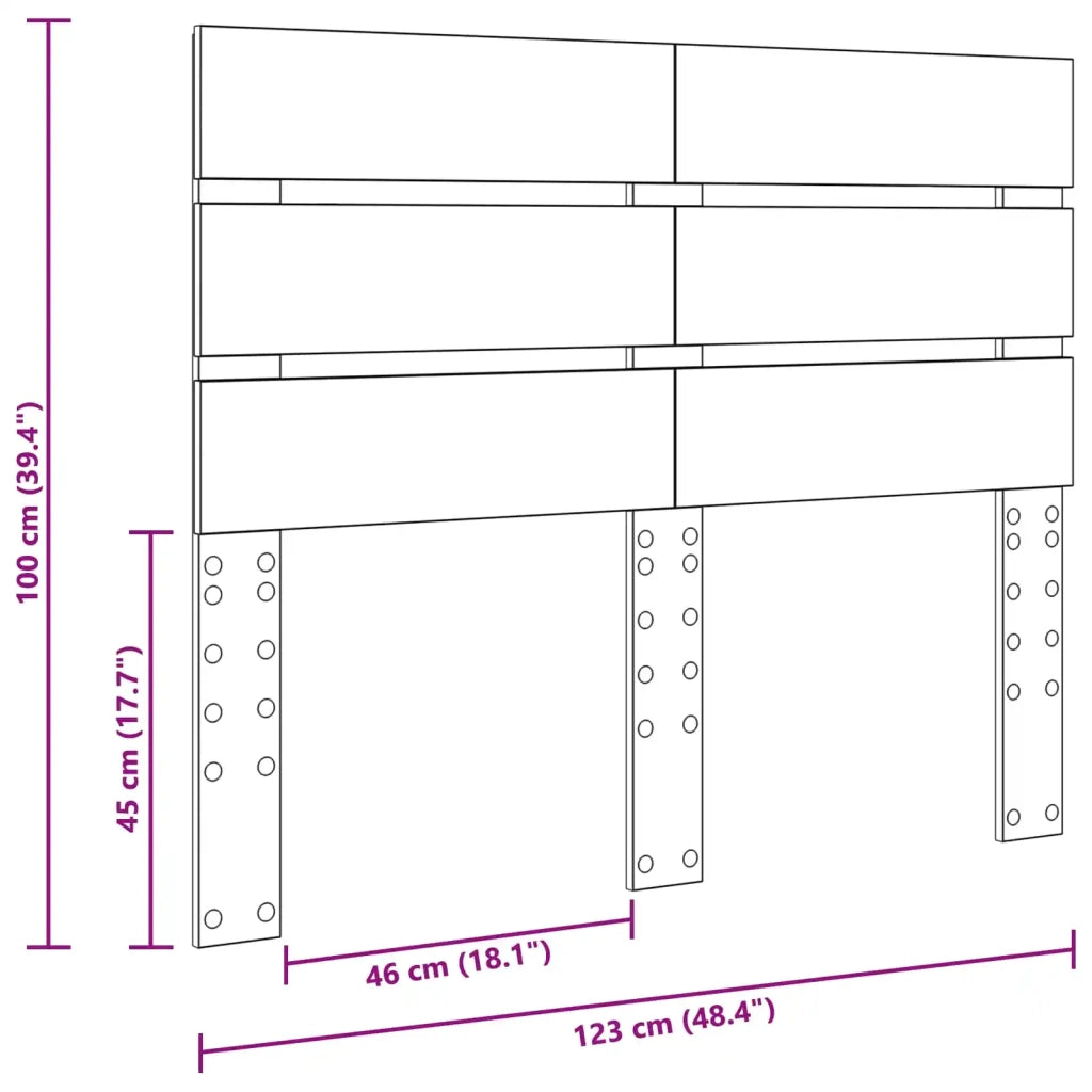 Testiera | Testata Rovere Nero Legno multistrato