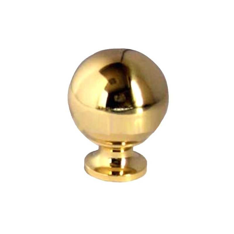 Pomolo Sfera Ottone Lucido mm 22