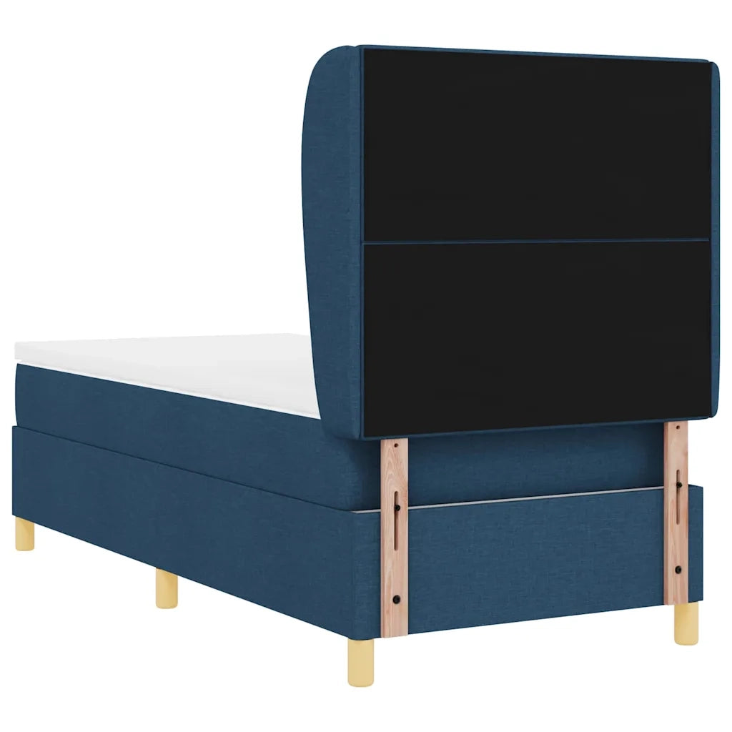 Letto a molle con materasso Blu 200 x 100 cm Tessuto 3340745
