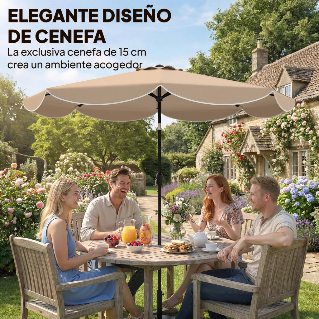 Ombrellone da Giardino ¨C Minimal ¨C Beige ?270 cm