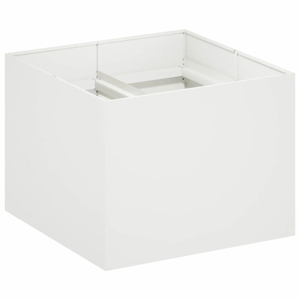 Vaso da giardino Bianco 80 x 80 x 60 cm 8005919