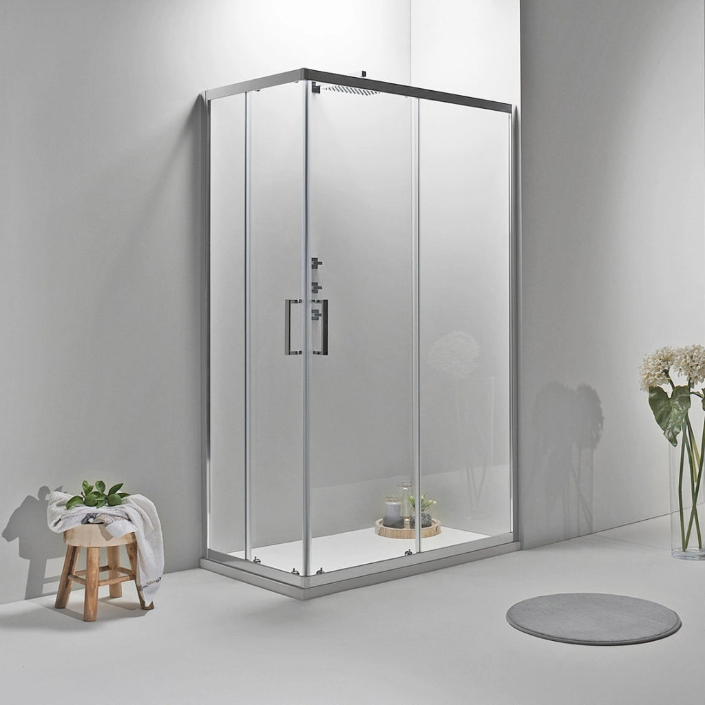 BOX DOCCIA ELITE ANGOLARE 70x100 CM SCORREVOLE TRASPARENTE