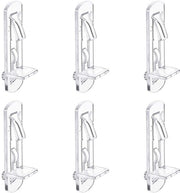 Supporto per tavole in plastica, 30 pezzi, chiusura automatica, piastrine per tavole, supporto per mobili, compatibile con tavole da 16mm, piastrine per tavole.