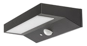 Applique solare esterna LED 6W con sensore Korana nera Rabalux