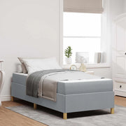 Struttura del letto Grigio chiaro 90 x 190 cm Tessuto
