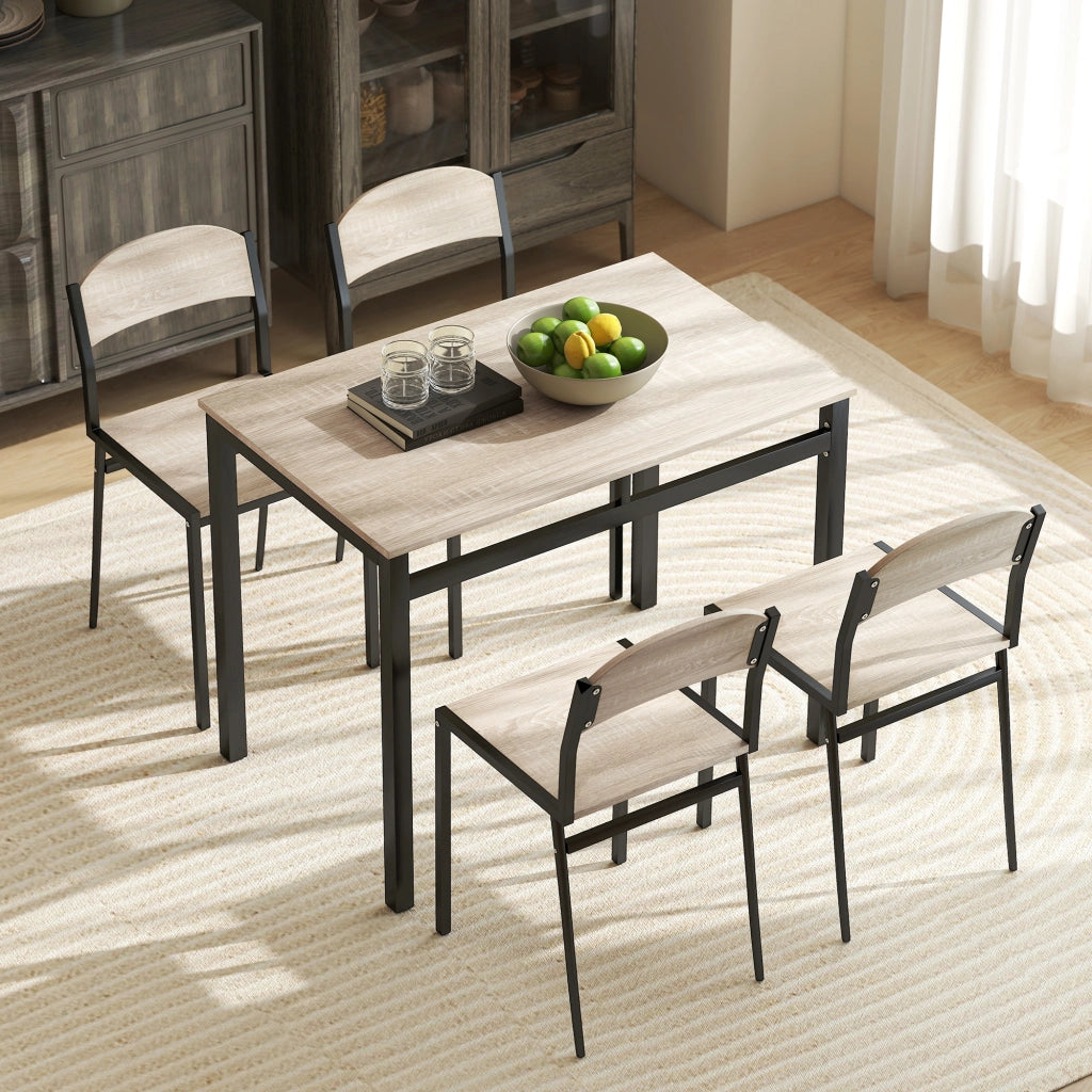 Tavolo da pranzo allungabile per 4 persone ¨C Minimal ¨C Robe e nero