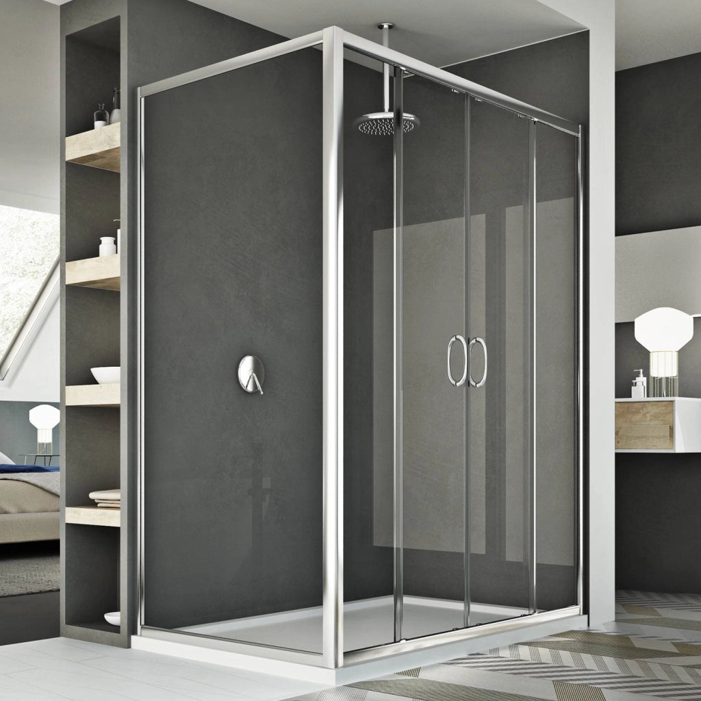 Box Doccia 70x130 CM H185 trasparente mod. Replay Duo 2 Ante