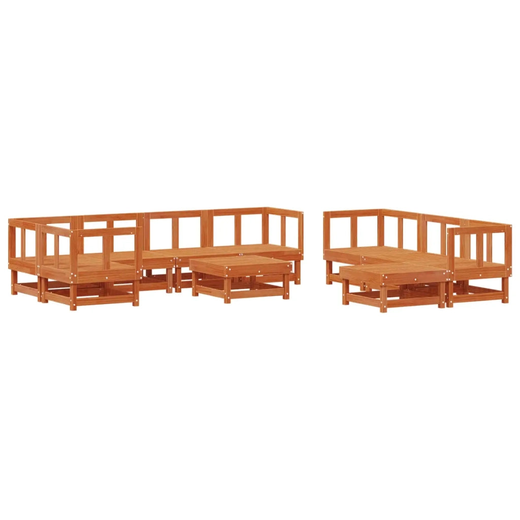 Set Lounge da Giardino 33 pcs Marrone Cerato 3418093