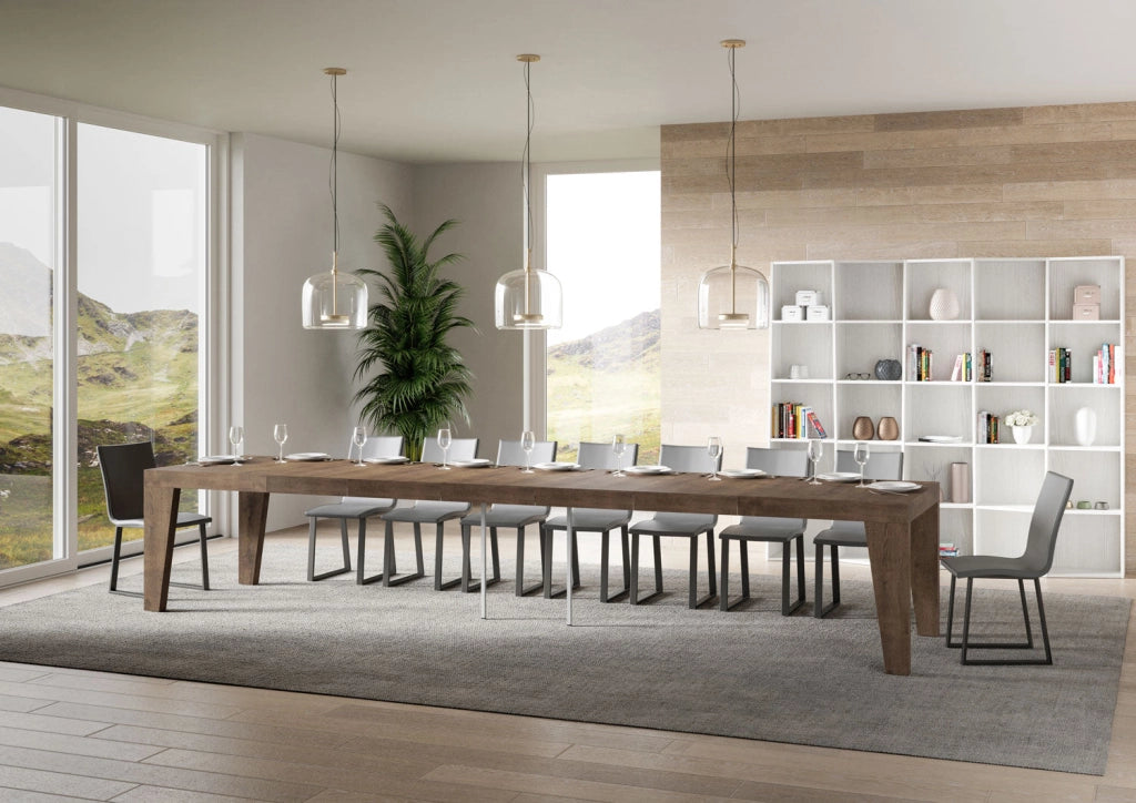 Tavolo Allungabile 140/400x90x77 cm Naxy Premium Noce