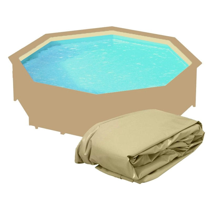Liner Di Ricambio Per Piscina In Legno Northwood Ottagonale -  5,80 X H.1,30 M Sabbia - Spessore 0,75 Mm Colore: Sabbia, Dimensione piscina: Ø 5.80 m