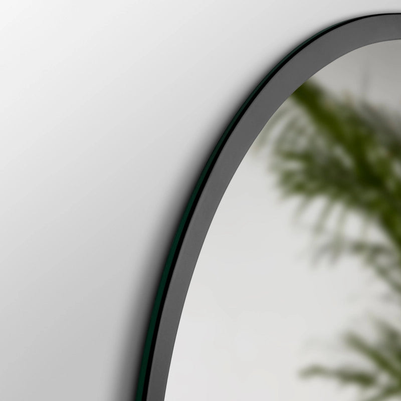 Heracles Specchio da bagno con illuminazione LED frontale e decorativa, AC 230V 50Hz, 34W, Tecnoplastica e Vetro