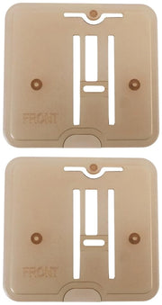 Accessori per macchina da cucire - Stopplaat - 2 pezzi - Codice articolo 735801008 - Compatibile con macchine da cucire Elna - Placca per rattoppare - Adatto per macchine da cucire Elna