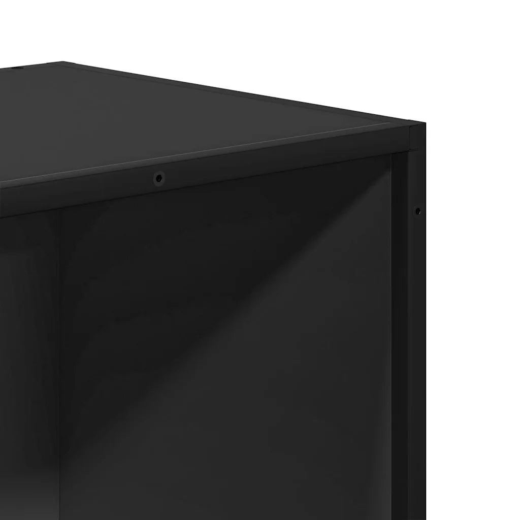 Libreria Nera 80,5x35x107,5 cm in Legno Multistrato 849119