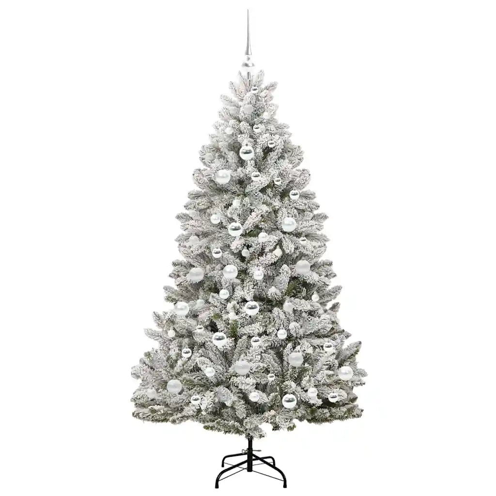 Albero di Natale artificiale con 300 LED Verde e Bianco 180 cm 3395753