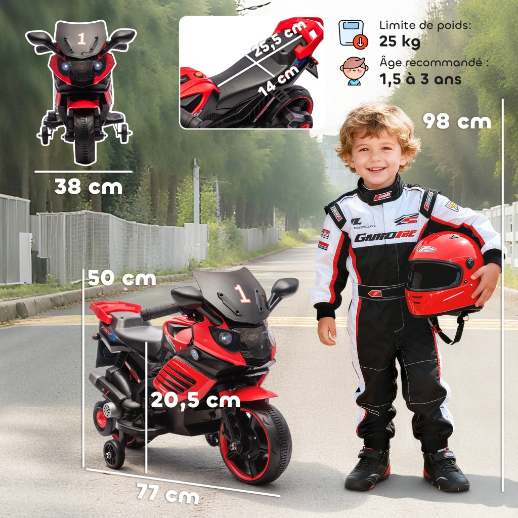Moto Elettrica Bambini 6V ¨C Minimal ¨C Rosso