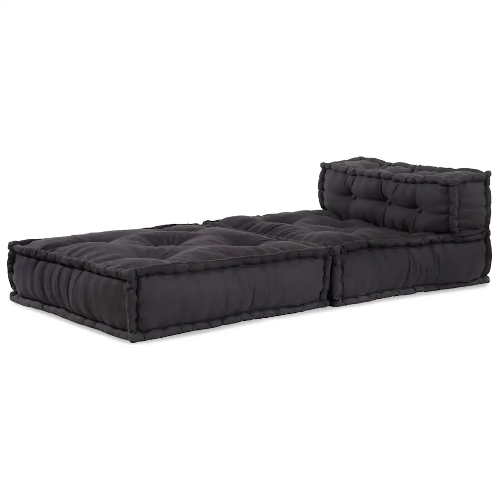 Divano | Divano da soggiorno | Sofa Componibile Antracite 70x70x54 in Tessuto