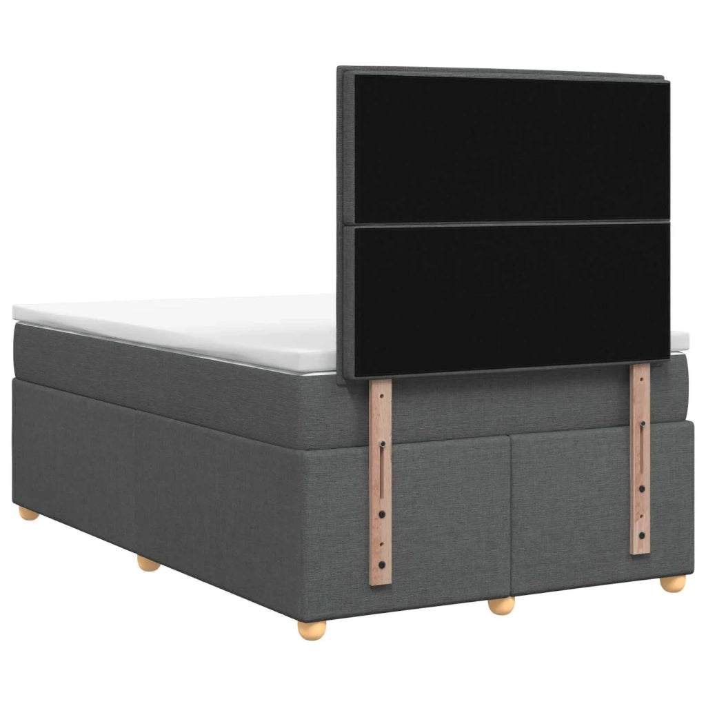 Letto box spring con materasso Grigio Scuro 120 x 190 cm 3453831