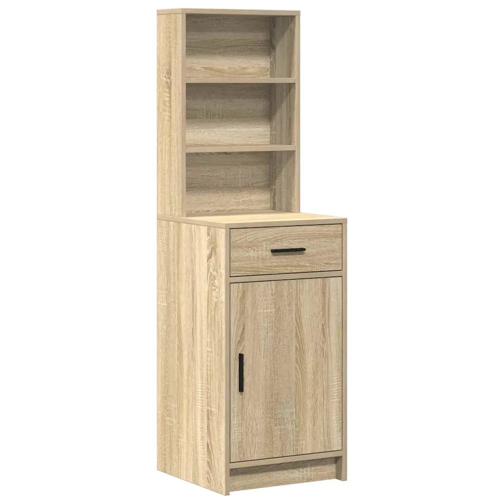 Set da tavolo da trucco con LED con porta 3 pcs Rovere Sonoma 3334283