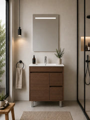 Mobile bagno con lavabo ORIGENBATH ISQUIA senza specchio 60x35 cm frassino tea