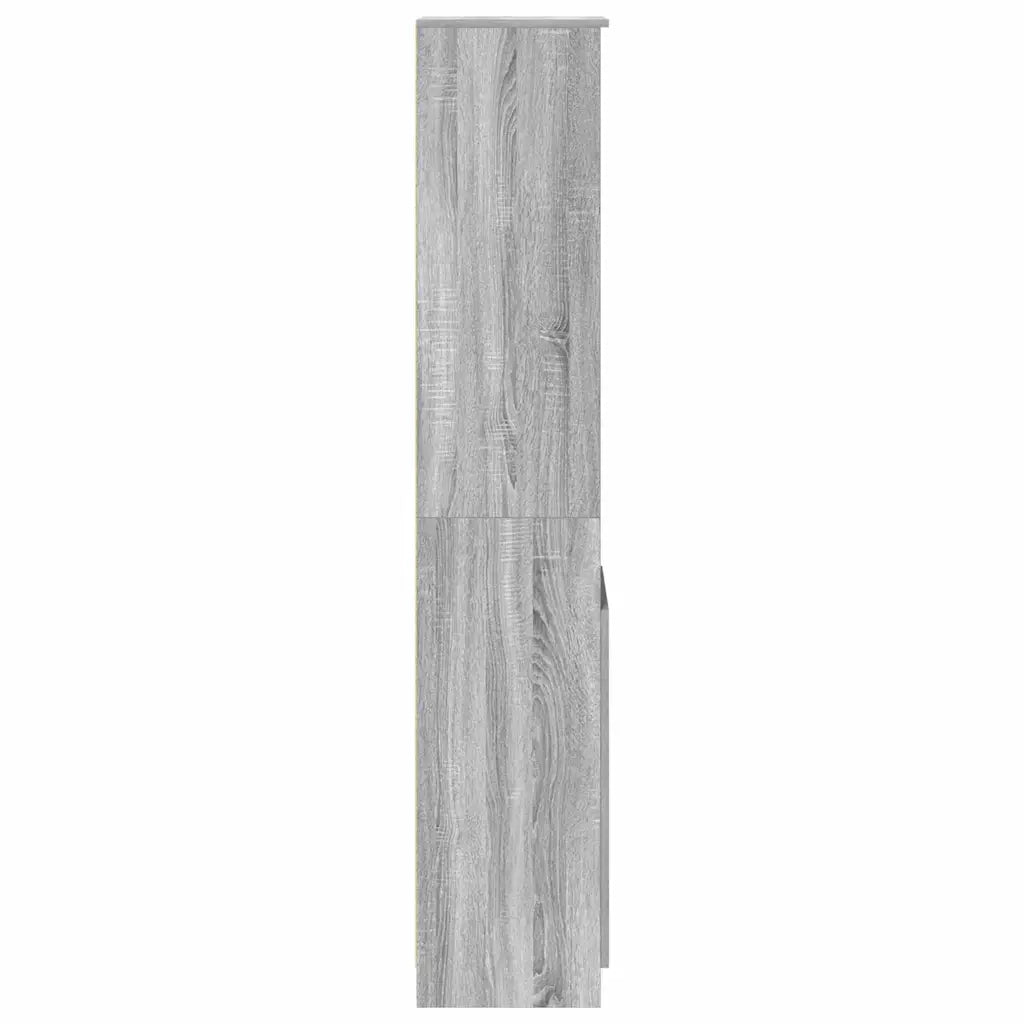 Credenza Grigio Sonoma 37,5x35x180 cm in Legno Multistrato 861675
