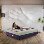 Materasso memory matrimoniale 180X190 Cm, Materasso Americano multistrato a zone H35 cm, Materasso ortopedico per pesi EXTRA | Materasso anallergico prodotto in Italia - MOD. EQUILIBRIUM H35