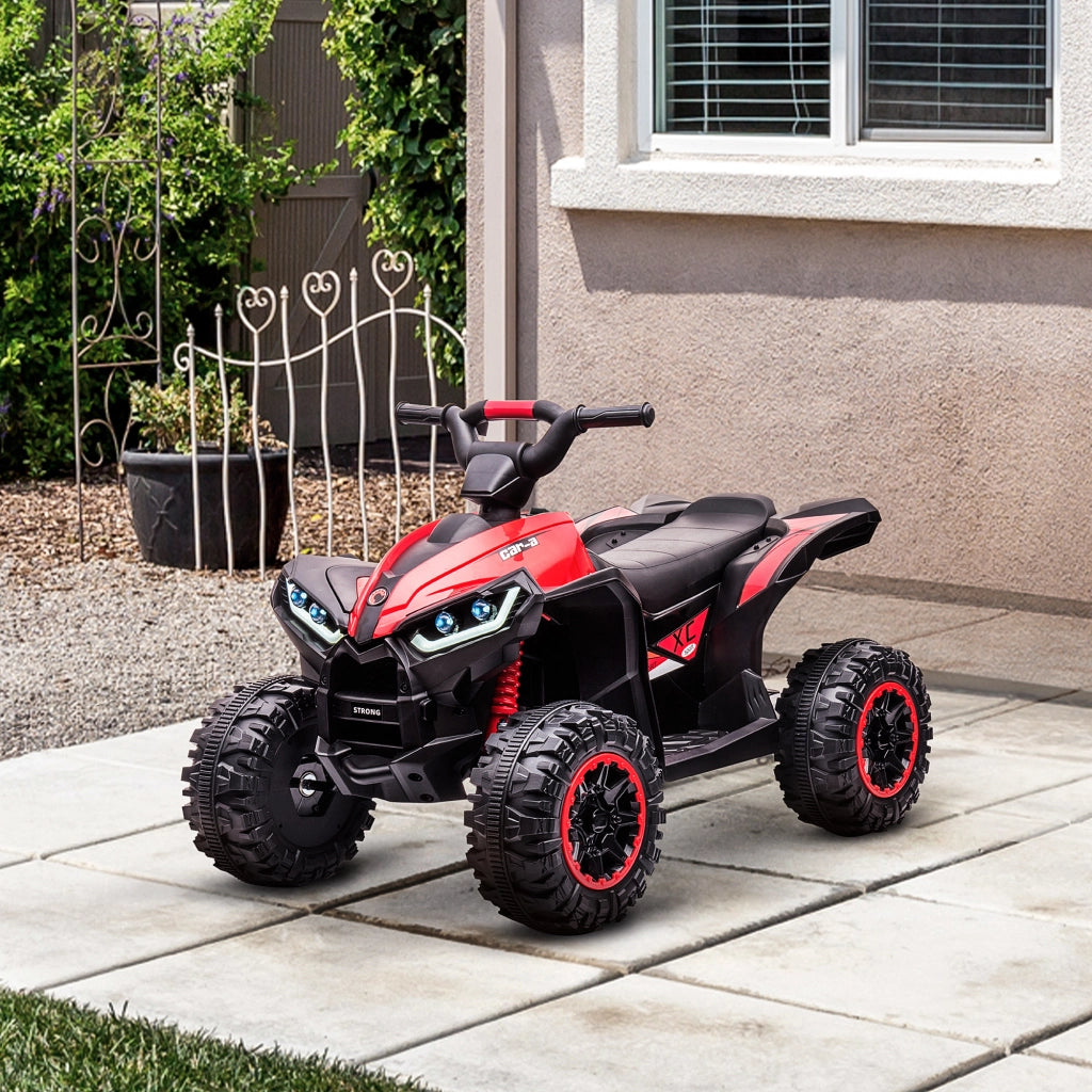Quadro Elettrico Bambini 12V ¨C Minimal ¨C Rosso con Luci LED e Clacson