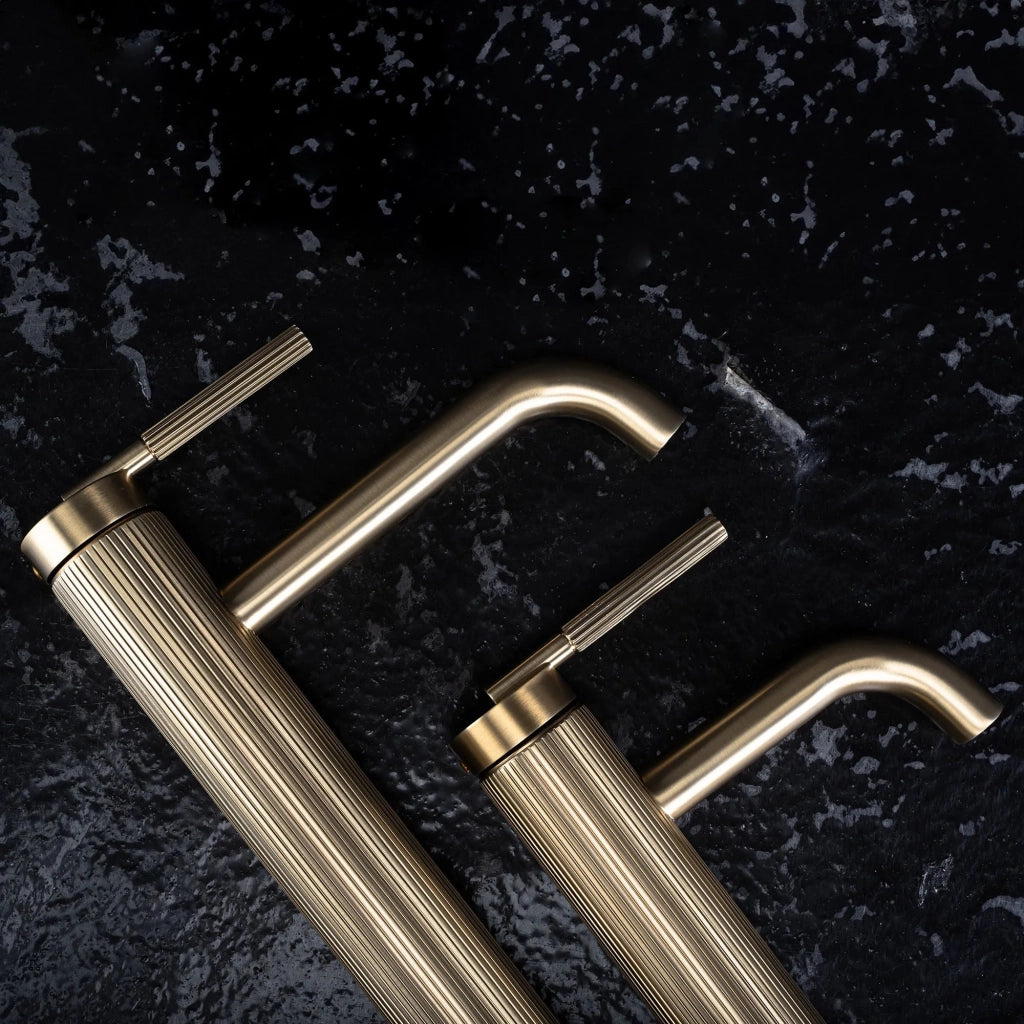 Rubinetto Da Lavabo Rea Argon Brush Gold High