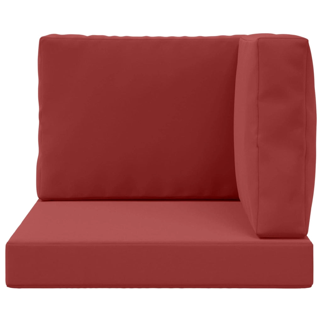Cuscino per divano da esterno 3 pcs Rosso vino Poliestere 900753