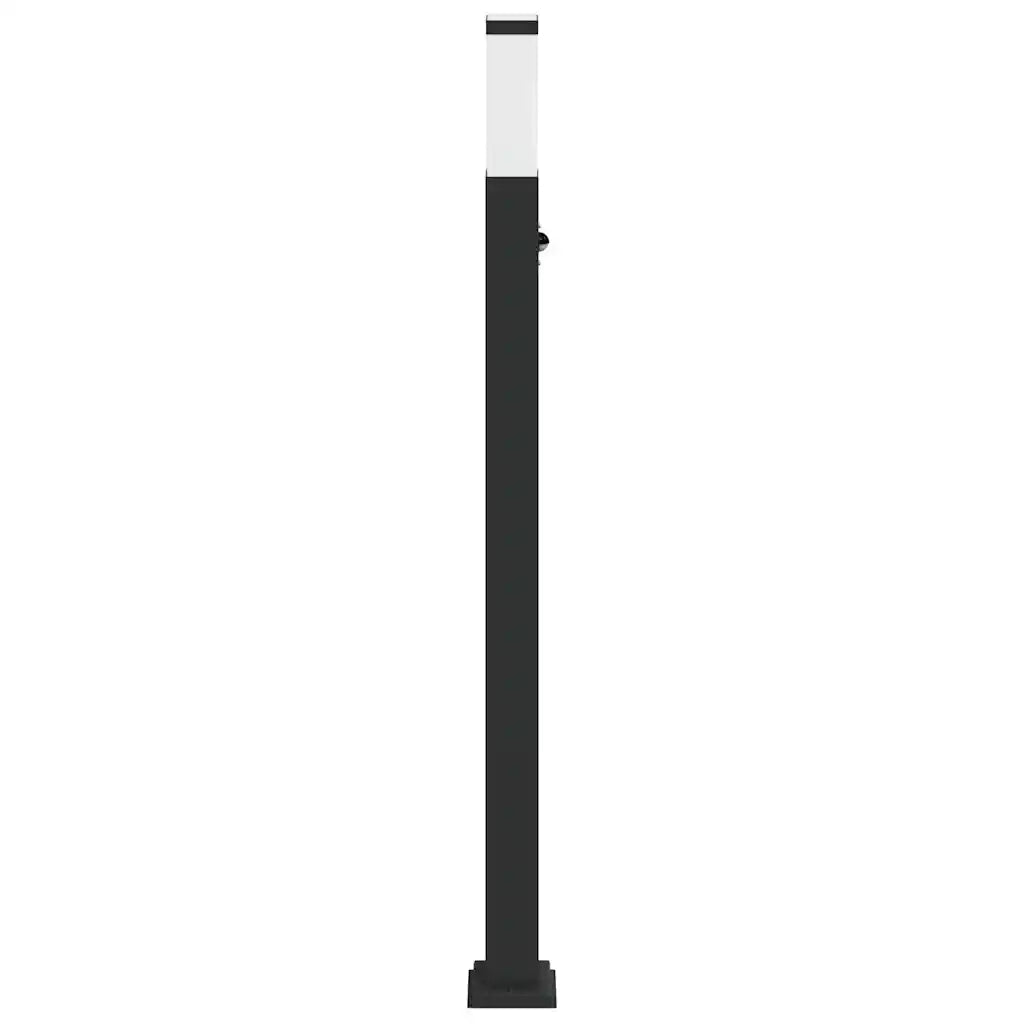 Lampada a paletto con sensore 110 cm Nera IP44 4006081