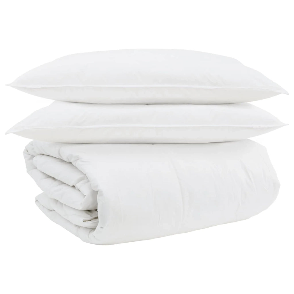 Set di Piumoni con cuscino 3 pcs Bianco Piuma d'anatra 3377149