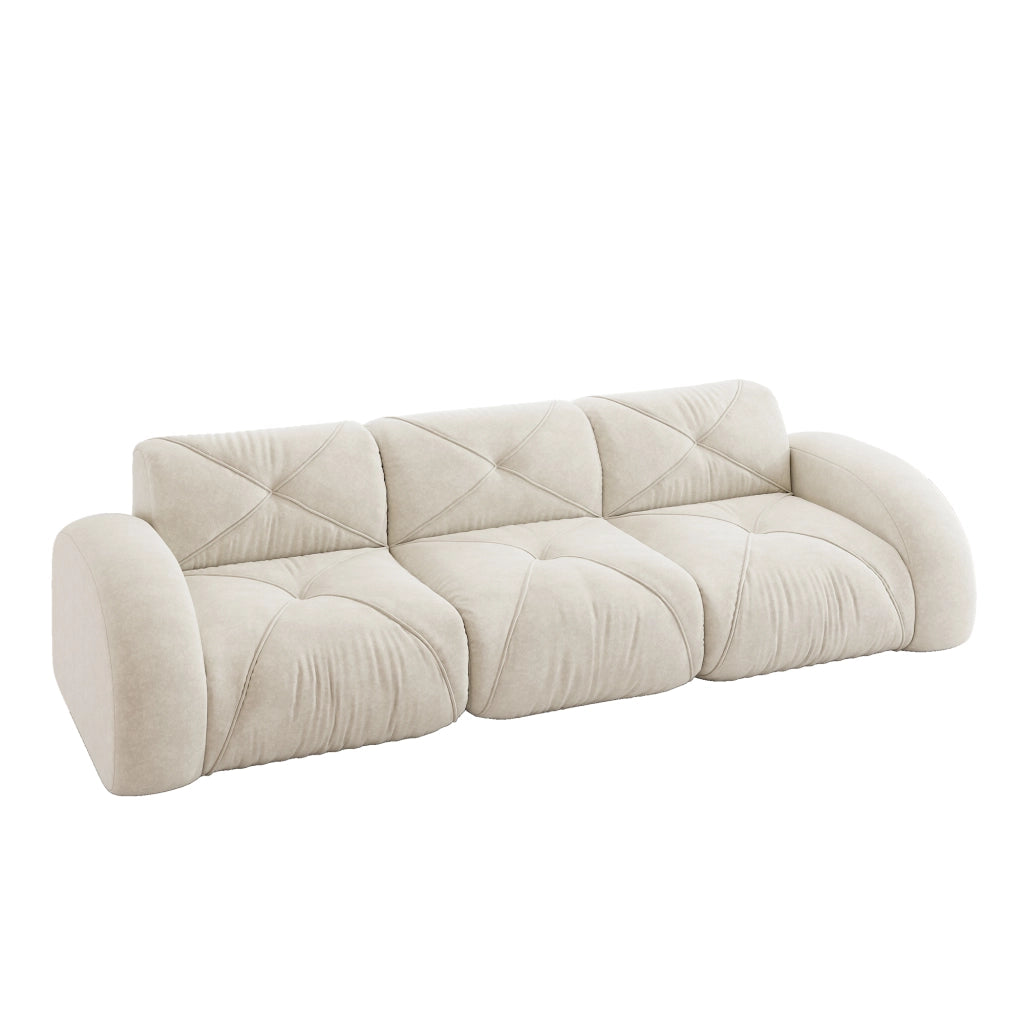 Sof¨¤ modulare senza cornice extra grande - Zephmum- 3 posti tessuto Chenille antiscivolo