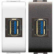 PRESA STANDARD USB Bianco - EC ELETTROCANALI