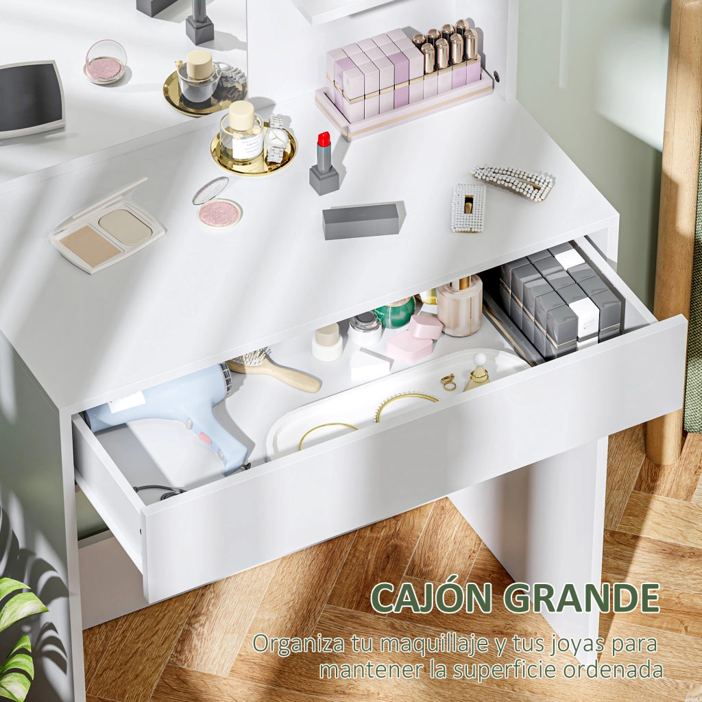 Scrivania Trucco con Specchio ¨C Minimal ¨C Bianco