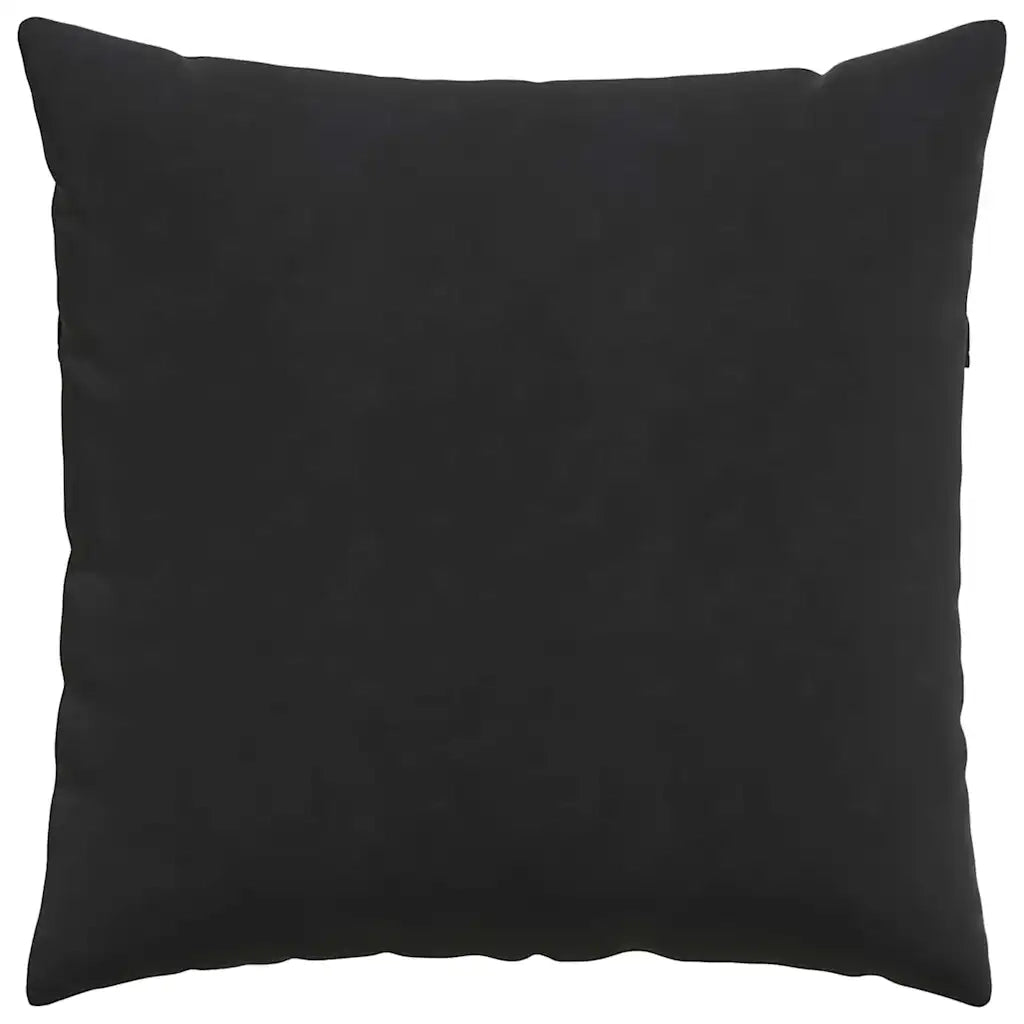 Cuscini da Divano 2 pz | Cuscini per sedie Nero 60 x 60 cm Tessuto in Cords