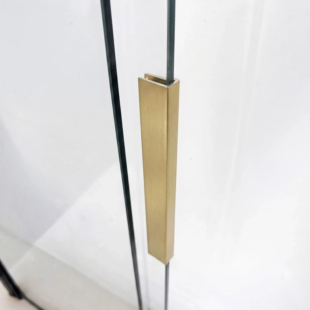 Paravento Vasca Scorrevole Rea Dario Brush Gold 120