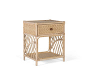 Comodino in rattan naturale