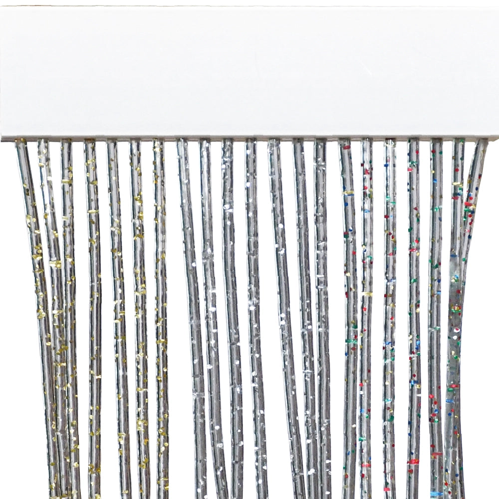 TENDA A CORDONCINO 'BRILLIANT' cm 140 x 240 - argento  - MADE IN ITALY