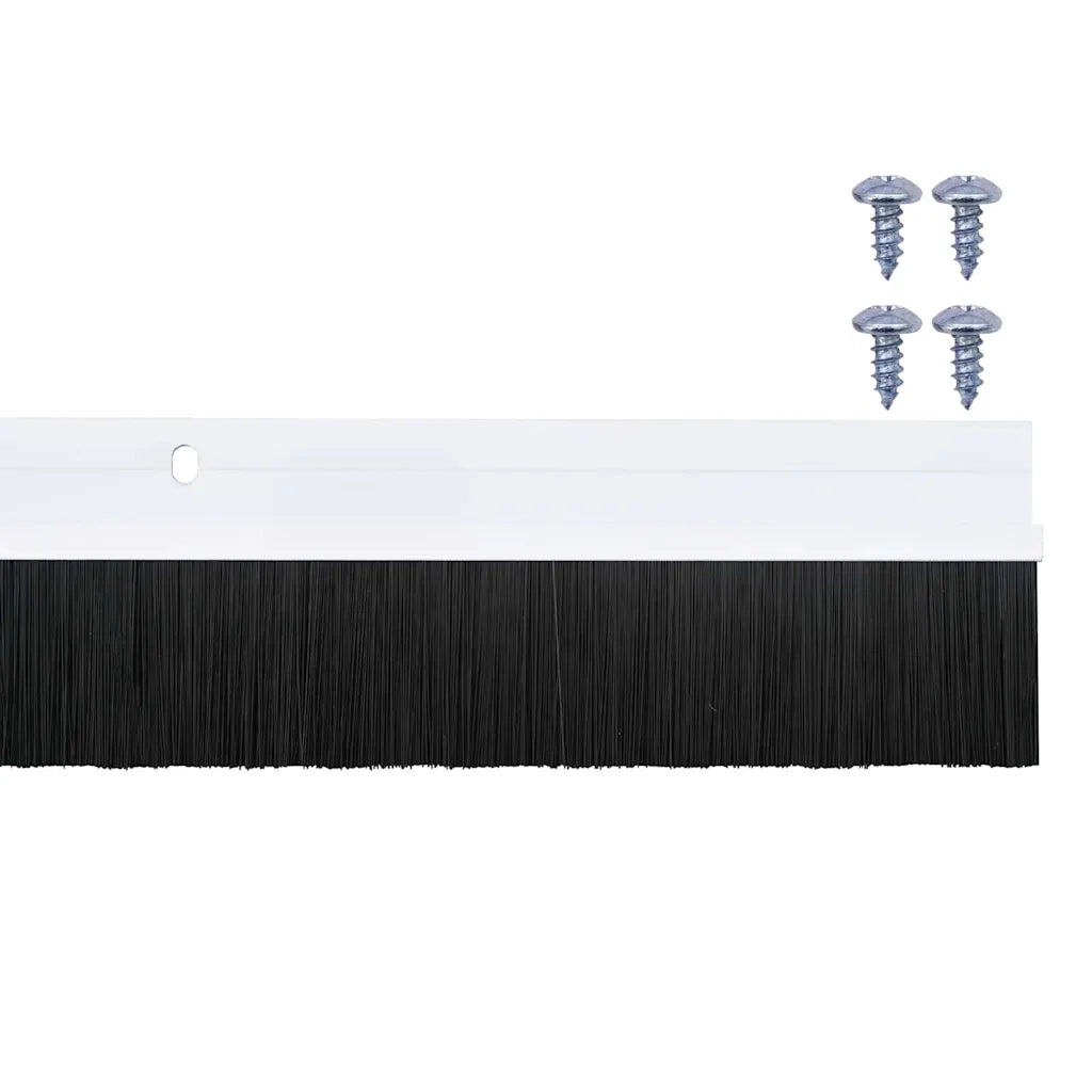 Spazzole per porte a vite 12 pcs Bianco 100 cm 42019542