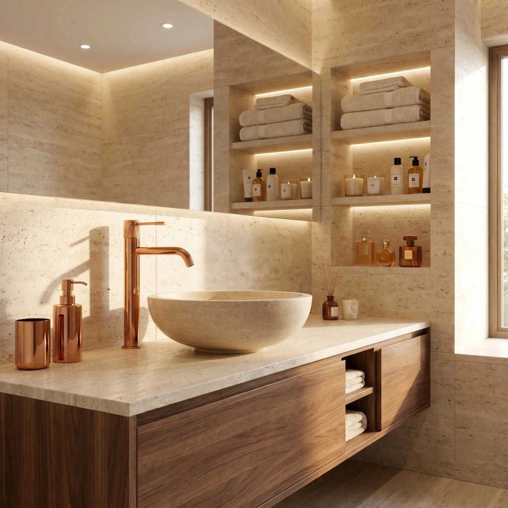 Rubinetto Da Lavabo Rea Venti Copper High