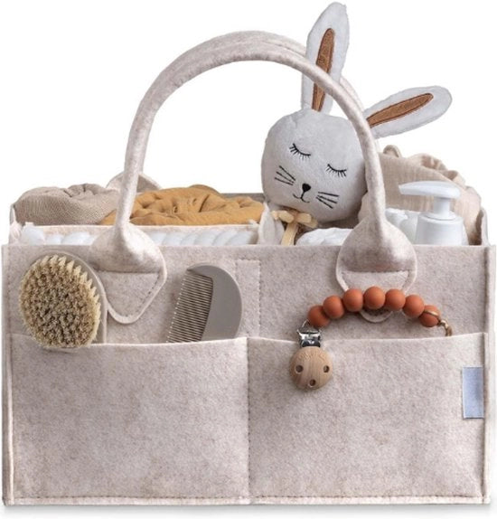Organizzatore per Caddy per Bambino - Cassa di Stoccaggio per Luogo per Lattini, Scatola per Bambino per Regali per la Doccia, Must-have per Bambini Nuovi, Decorazione per Camera dei Bambini per Ragazzo o Ragazza