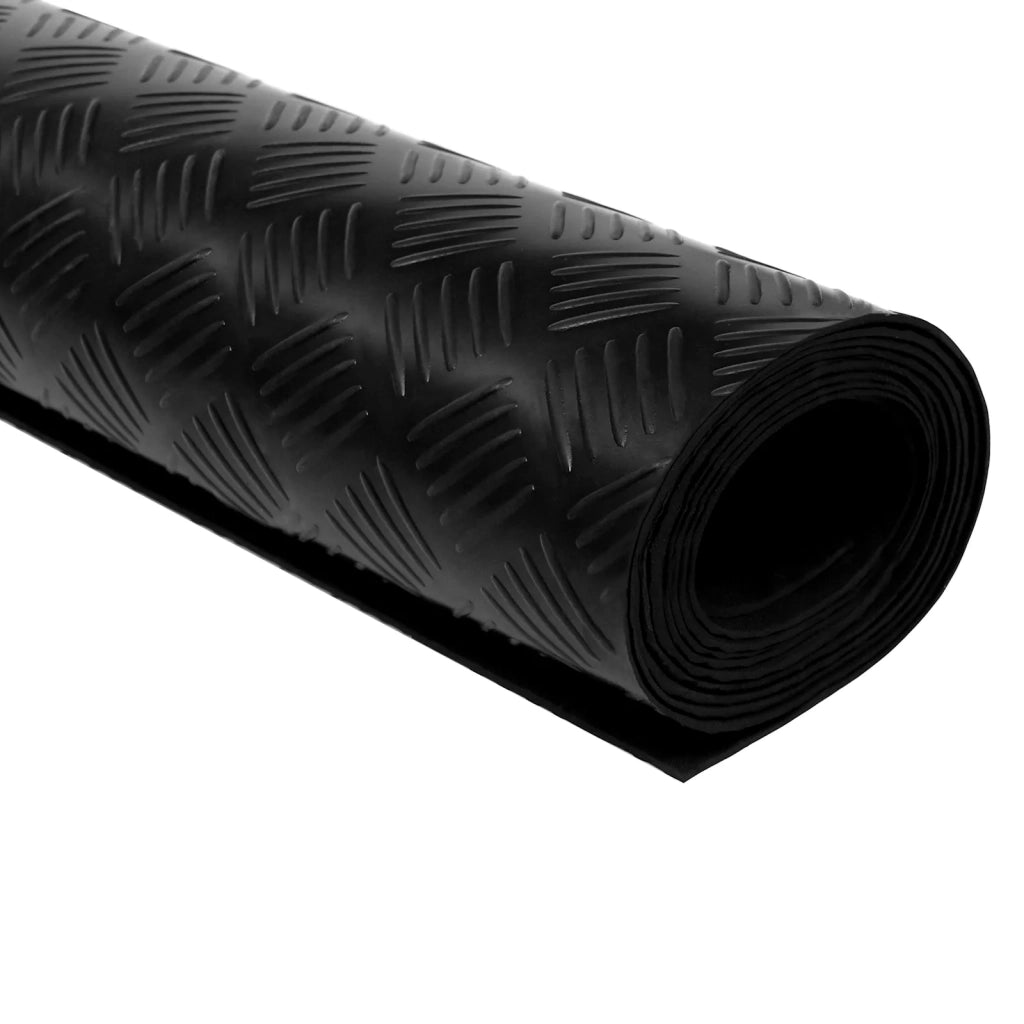 Tappeto per pavimento Nero 1,5 x 4 m Gomma