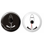 ANGOLO DI BARRA NERO 12/24v FEEDBACK INDICATOR WHITE SCALE -40°/+40°