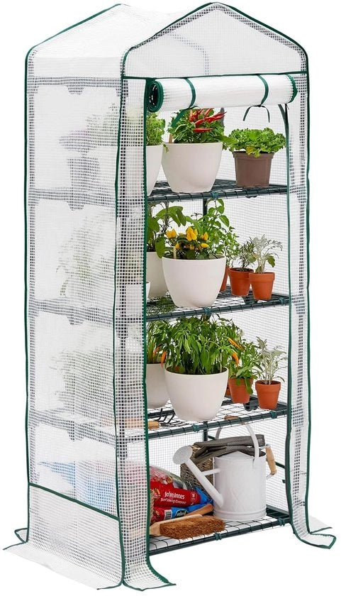Mini contenitore per giardino - molto versatile e compatto - 1 pezzo - materiale PE - 69 x 49 x 125 cm