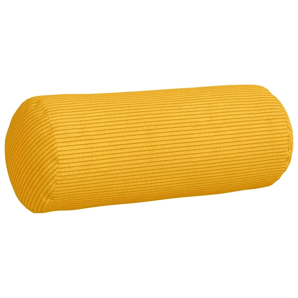 Cuscini a rullo 2 pz | Cuscini per sedie Giallo Chiaro ? 15 x 40 cm