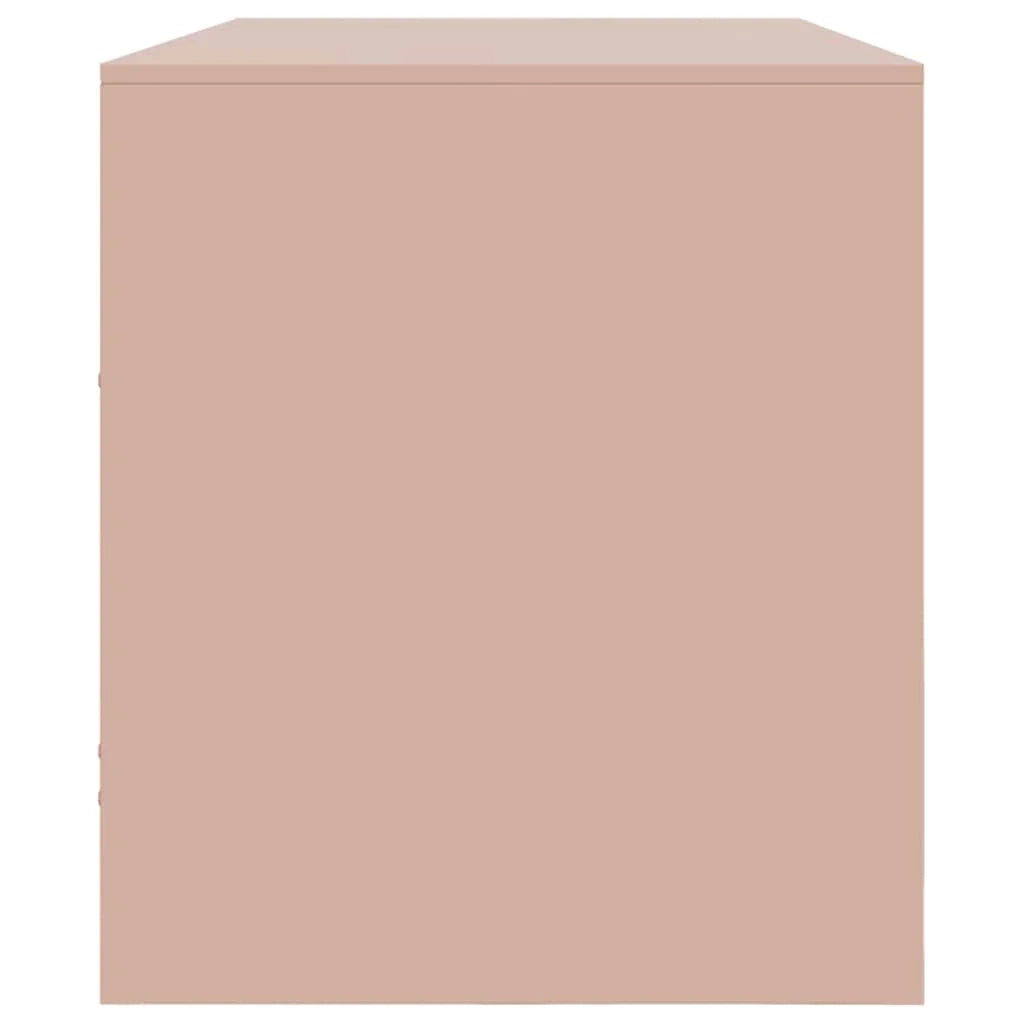 Mobile TV multimediale scaffale TV mobile TV sala da pranzo soggiorno camera da letto rosa 99 x 39 x 44 cm acciaio rosa 02_0028303