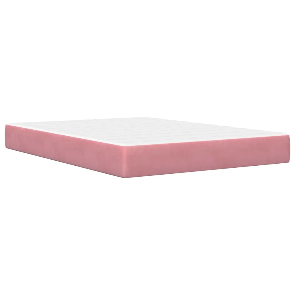 Struttura letto con materasso Rosa 180 x 200 cm Velluto 3414816