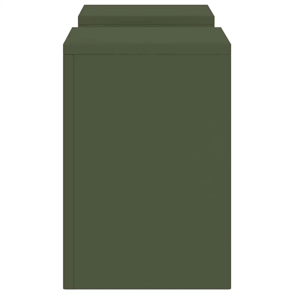 Supporto per piante | Sostegno per piante 2 pz Oliver verde 24 x 24 x 35 cm Acciaio