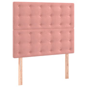 Testiera | Testata Rosa 100x5x118/128 cm Velluto