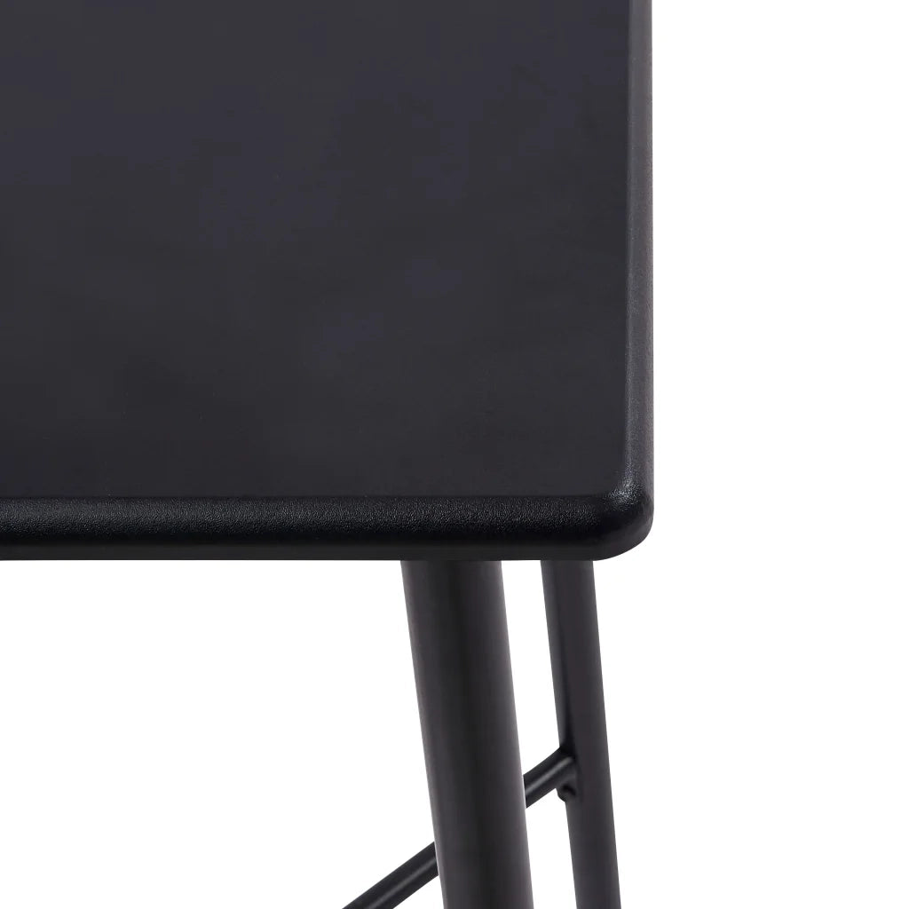 Tavolo da Bar Nero 60x60x111 cm in MDF 281549