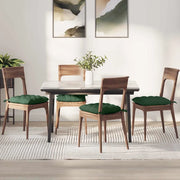 Cuscini per Seduta 4 pcs Verde Scuro 40 x 40 x 6 cm 42015186